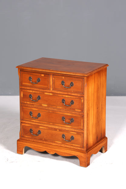 Traumhafte Englische Eibe Kommode echt Holz Schubladenkommode Antik 60er Jahre