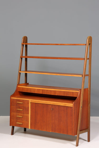 Wunderschönes Mid Century Regal Schrank Vintage echt Holz Bücherregal Retro Kommode