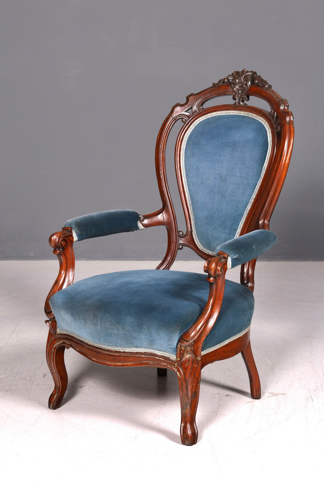Noble Louis Philippe Armchair Biedermeier Antique Armchair Lounge Chair Vintage  