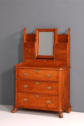 Wunderschöne Gründerzeit Kommode Antik Louis Philippe Sideboard mit Spiegel Flurkommode