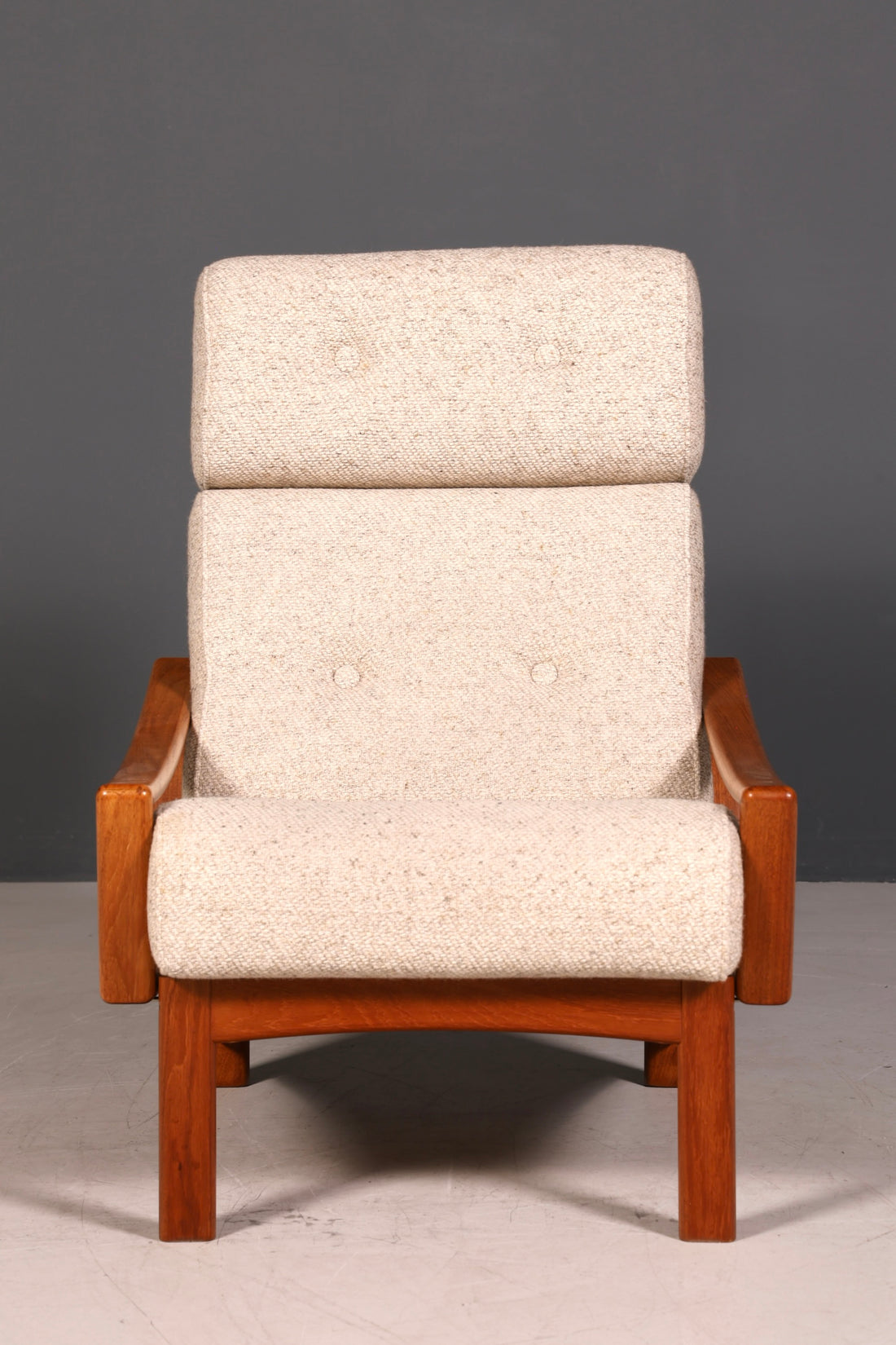 Wunderschöner Mid Century Sessel echt Holz Armlehnsessel 60s Danish Design Lesesessel