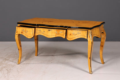 Wunderschöner Louis XV Stil Schreibtisch French Office Desk Antik Stil Bürotisch Massivholz