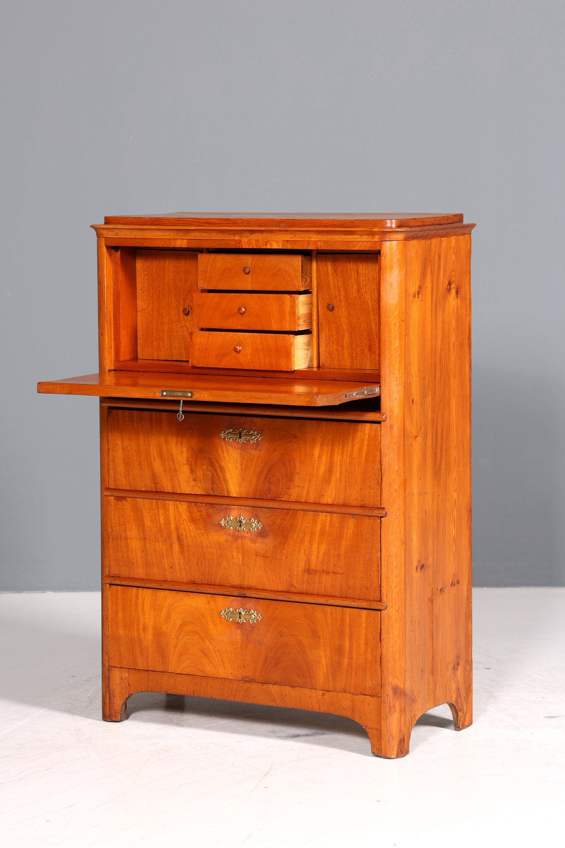 Traumhafter Biedermeier Sekretär Vertiko Antik Kommode Office Schreibkommode