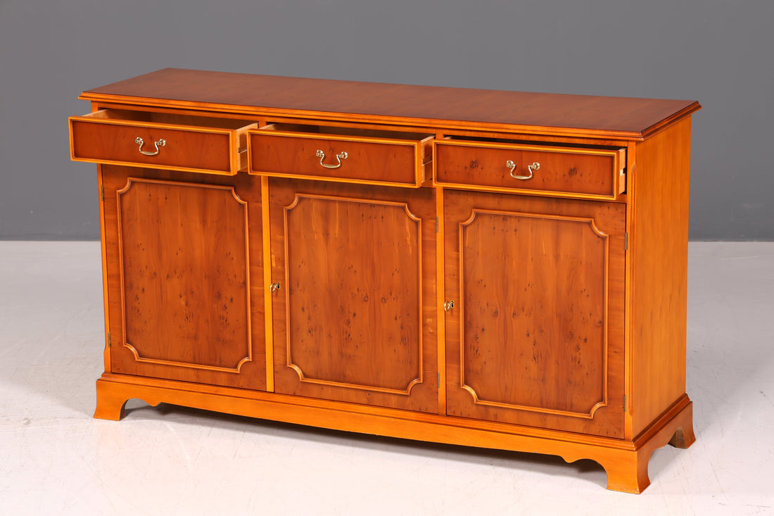 Beautiful English Sideboard Buffet Cabinet 60s Dresser Sideboard Cabinet Real Wood Highboard Vintage
