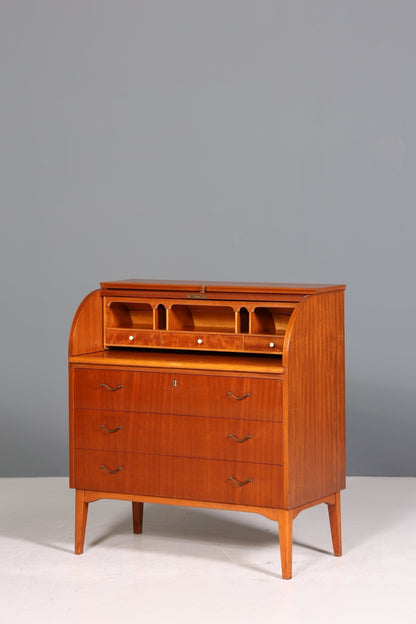 Traumhafter Mid Century Rollladen Sekretär Danish Design echt Holz Rollladen Kommode Schreibkommode