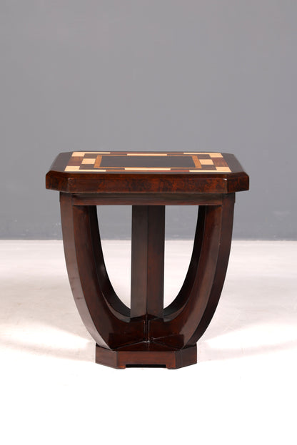 Stylish Art Deco-style side table, antique-style luxury coffee table, occasional table