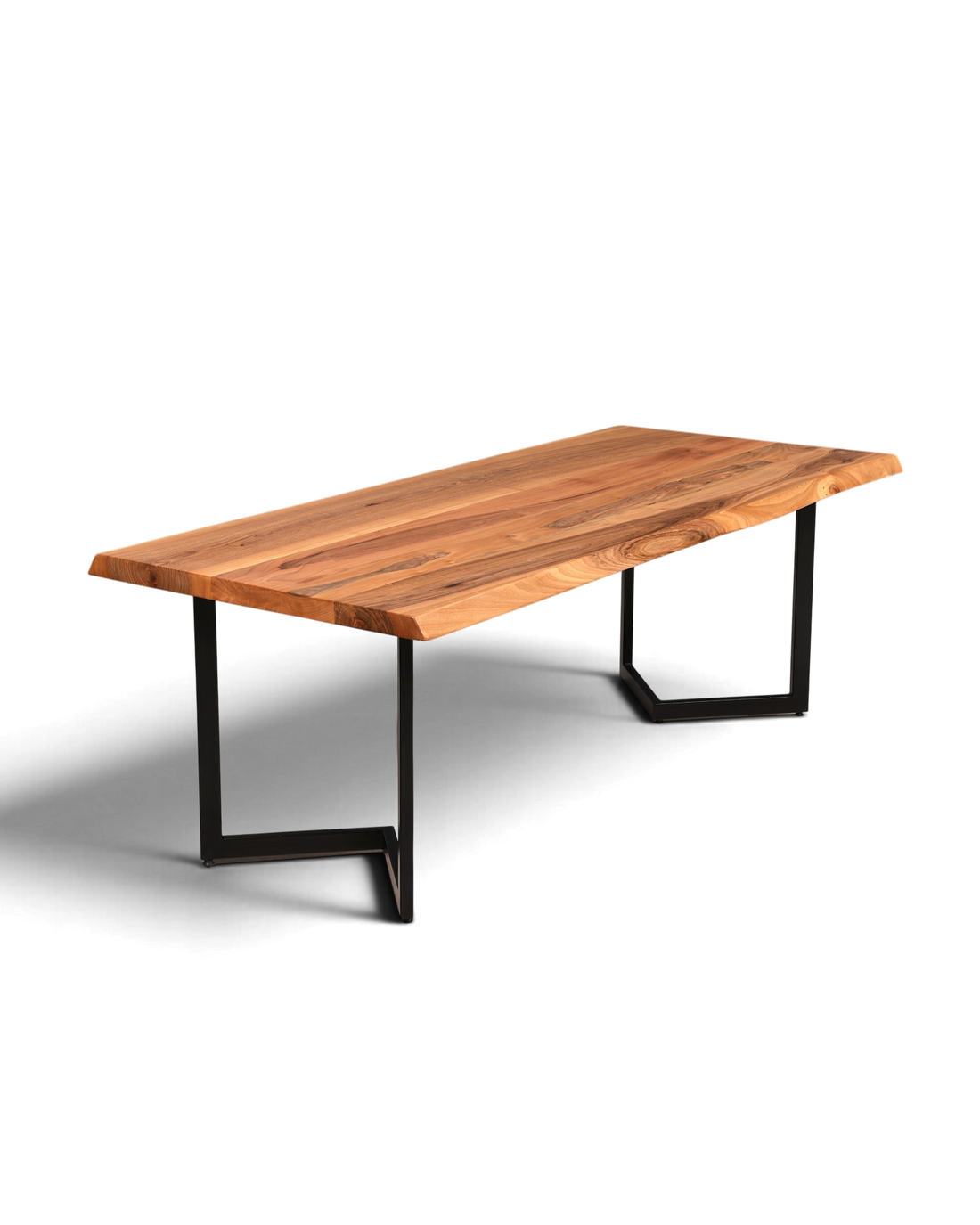 Traumhafter Nussbaum Tisch 220cm-95cm Esszimmer Tisch Baumkanten Platte massiv Holz Küchentisch