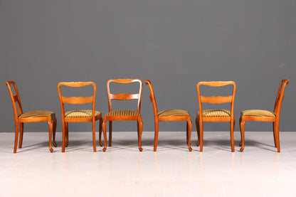 G367 Finish 6x Wunderschöne Chippendale Stühle Barock Stil Stuhlset Polsterstuhl Set Küchenstühle Esszimmer Stühle (Kopie)