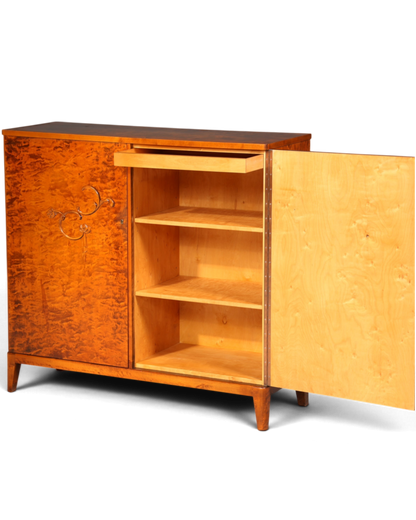 E897 Finish Stilvoller Original Art Deco Schrank Vertiko Kleiderschrank um 1940
