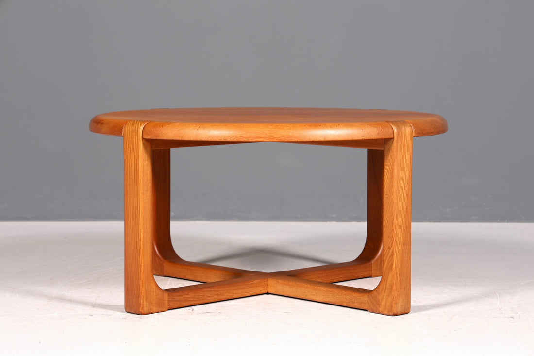 Stylish mid-century coffee table, teak wood side table designed by Niels Bach for Randers. Vintage Coffee Table 60s living room table