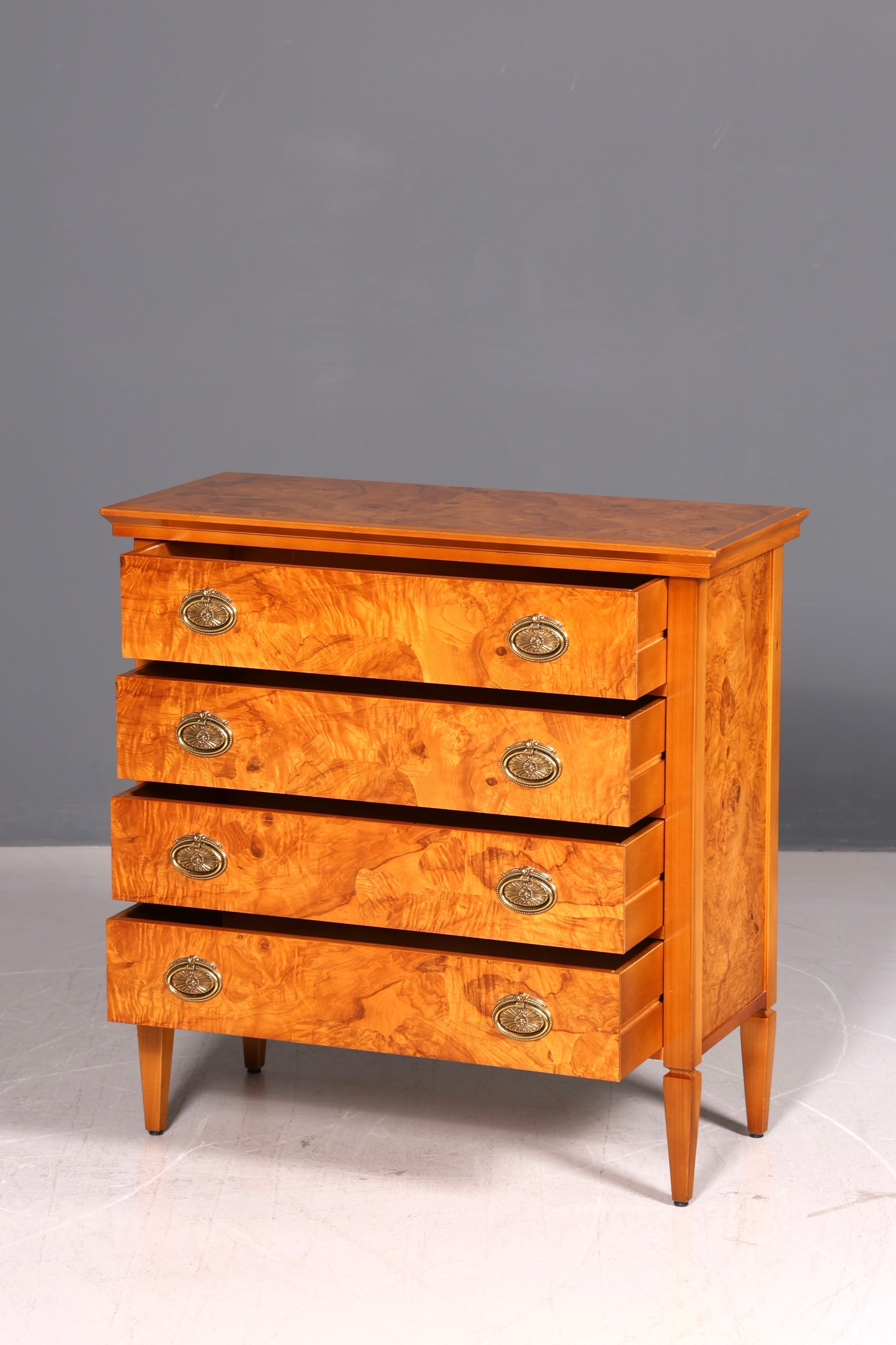 Edle Englische Kommode Antik Stil Echt Holz Schubladenkommode Vintage Schrank