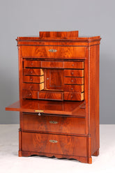 Stilvoller Louis Philippe Sekretär um 1880 Kommode Antik Biedermeier Stil Bürokommode