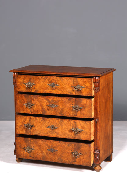 F904 Finish cm Wunderschöne Gründerzeit Kommode Jugendstil Antik Sideboard Schubladenkommode Wäschekommode