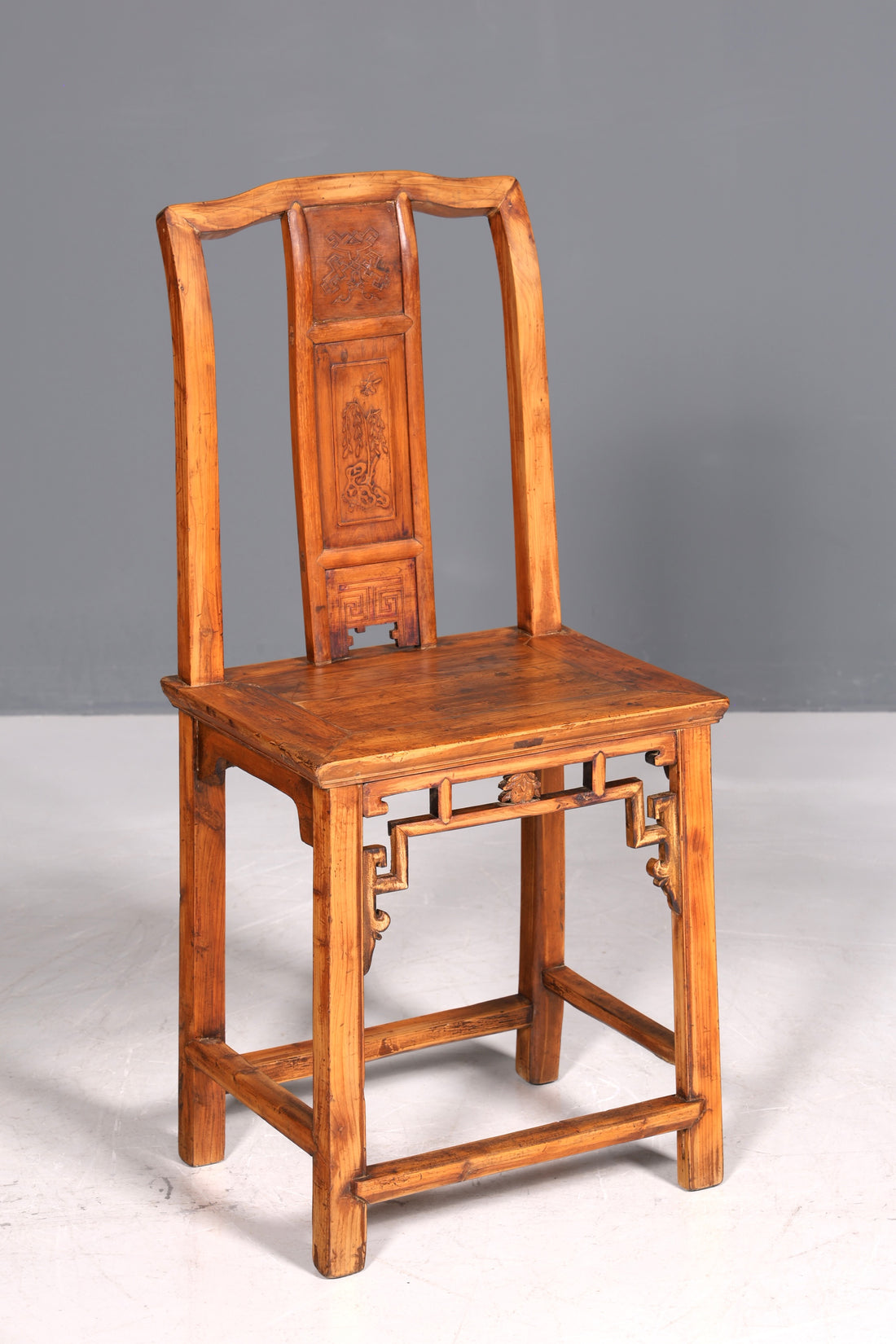 Wunderschöner Chinesischer Stuhl China Ming Stil Qing Dynastie Holzstuhl Antik Asiatischer Sekretär Stuhl