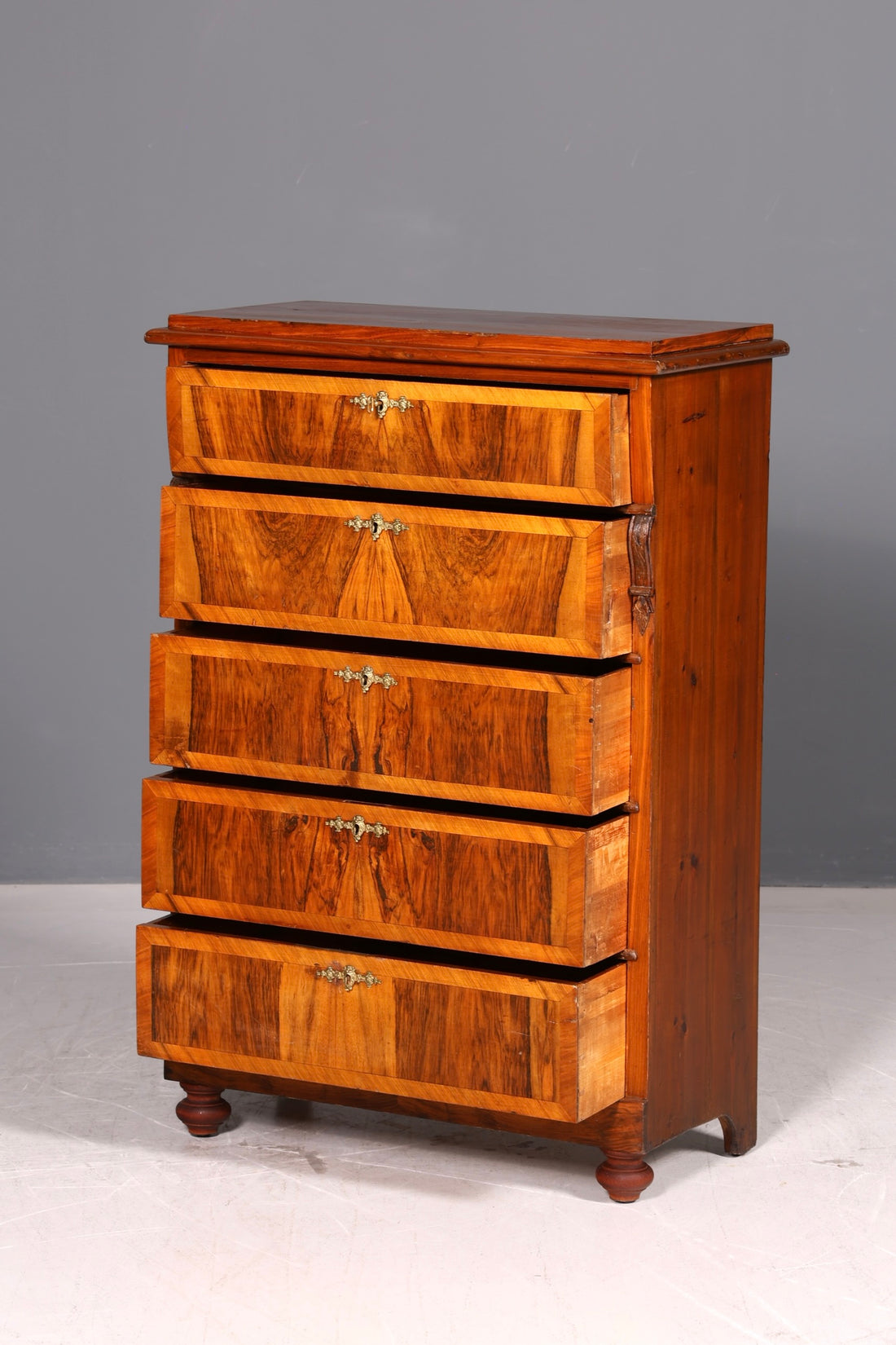 Beautiful Gründerzeit Chest of Drawers Art Nouveau Vertiko Drawer Chest Antique Linen Chest Cabinet Vintage