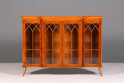 Beautiful English display cabinet, bookcase, library cabinet, display case, glass display cabinet, 60s Mid Century, china cabinet, highboard