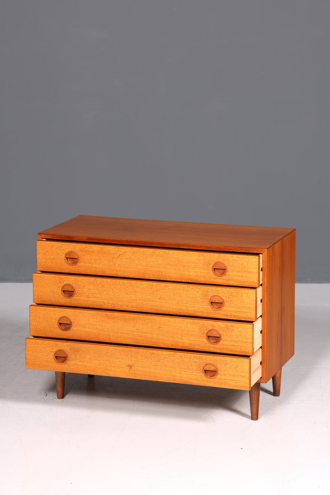 Traumhafte Mid Century Kommode Teak Holz Sideboard Vintage Schubladen Kommode