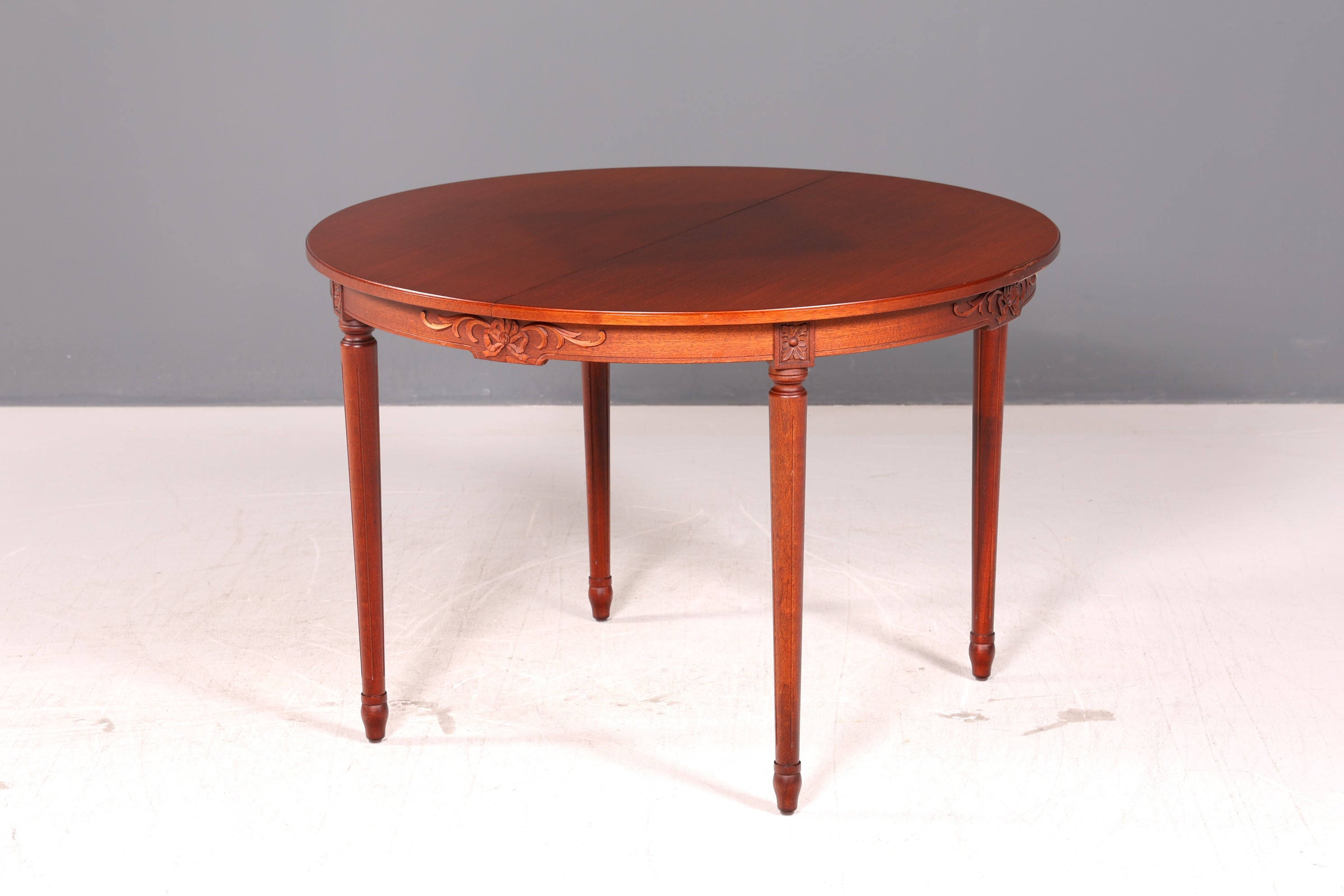 Wunderschöner Runder Tisch im Gustavianischen Stil Ausziehbar Esstisch Küchentisch Antik Esszimmer Vintage