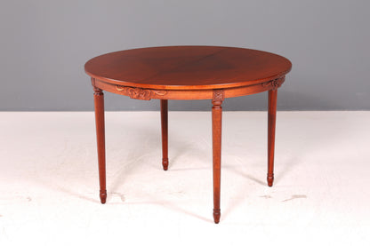 Wunderschöner Runder Tisch im Gustavianischen Stil Ausziehbar Esstisch Küchentisch Antik Esszimmer Vintage