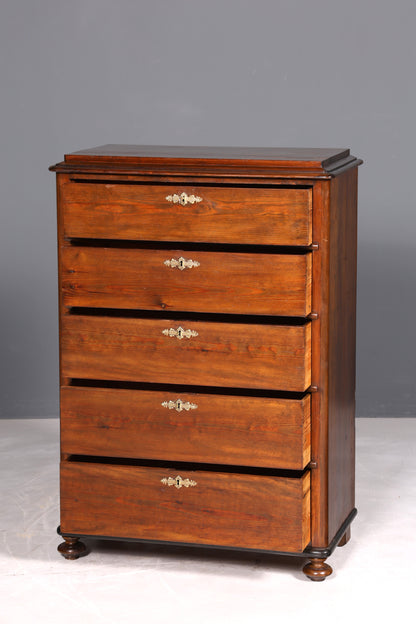 Schlichte Gründerzeit Kommode Jugendstil Antik Sideboard Schubladenkommode Chiffoniere Wäschekommode