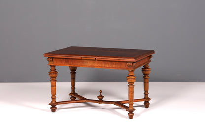 Wunderschöner Gründerzeit Esstisch Ausziehbar Massivholz Tafel Esszimmertisch Antik um 1880