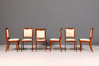6x Edle Englische Stühle Regency Mahagoni Dining Chairs Esszimmerstühle Küchenstühle Stuhlset Vintage