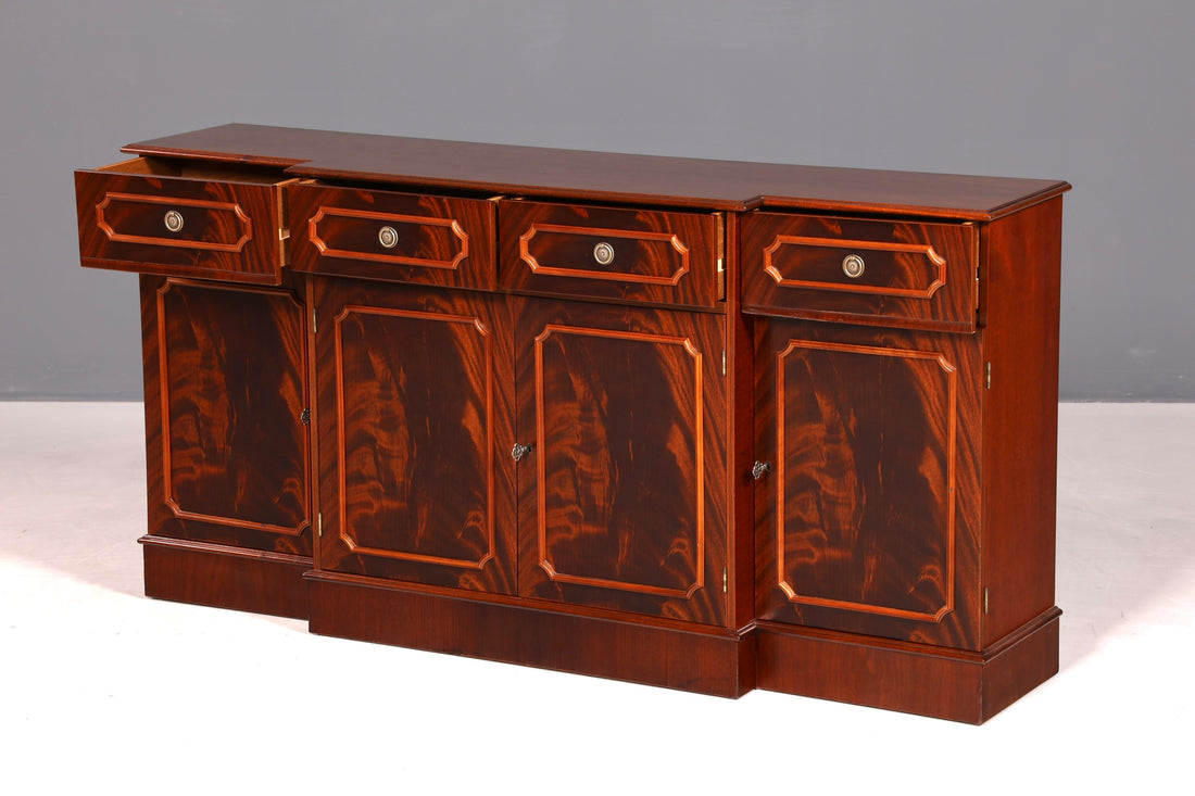 G326 Finish Wunderschönes Englisches Sideboard Mahagoni Schrank Antik 60s Buffetschrank Kommode (Kopie)