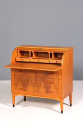 Wunderschöner Mid Century Rollladen Sekretär Danish Design echt Holz Schreibkommode 60er Jahre