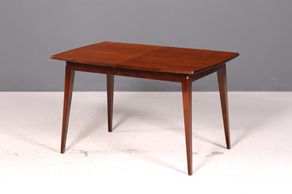 Schlichter Mid Century Esstisch ausziehbar Vintage Tisch Retro Küchentisch Esszimmertisch Holz 60s