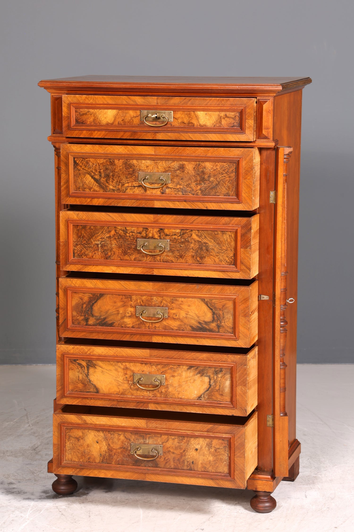 Wunderschönes Gründerzeit Vertiko Louis Philippe Kommode Chiffoniere um 1880 Schubladenkommode