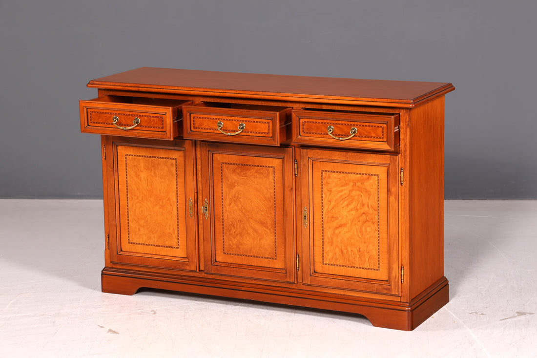 Noble Original Selva Sideboard Epoca Cherrywood Sideboard Chest Buffet Cabinet Inlay Italian Furniture