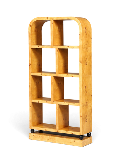 Edles Art Deco Stil Bücherregal Birke Luxus Möbel Kult Regal Bookshelf