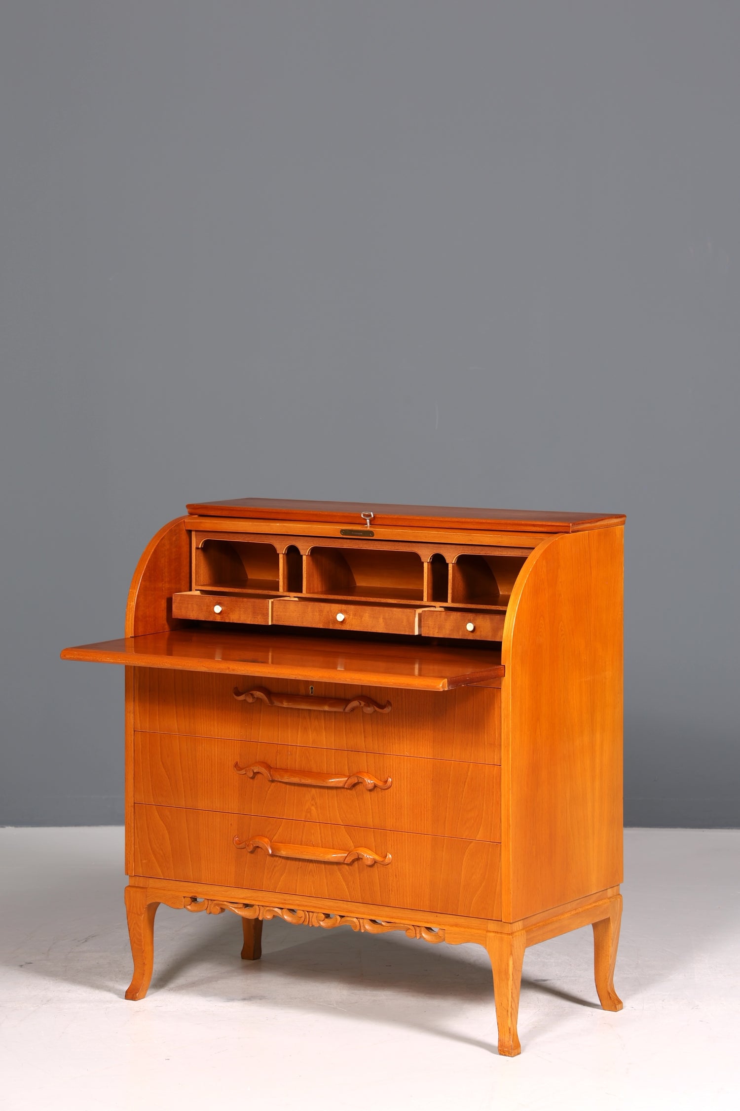 Stilvoller Sekretär um 1930 Büro Kommode echt Holz Sekretär Schreibtisch Kommode