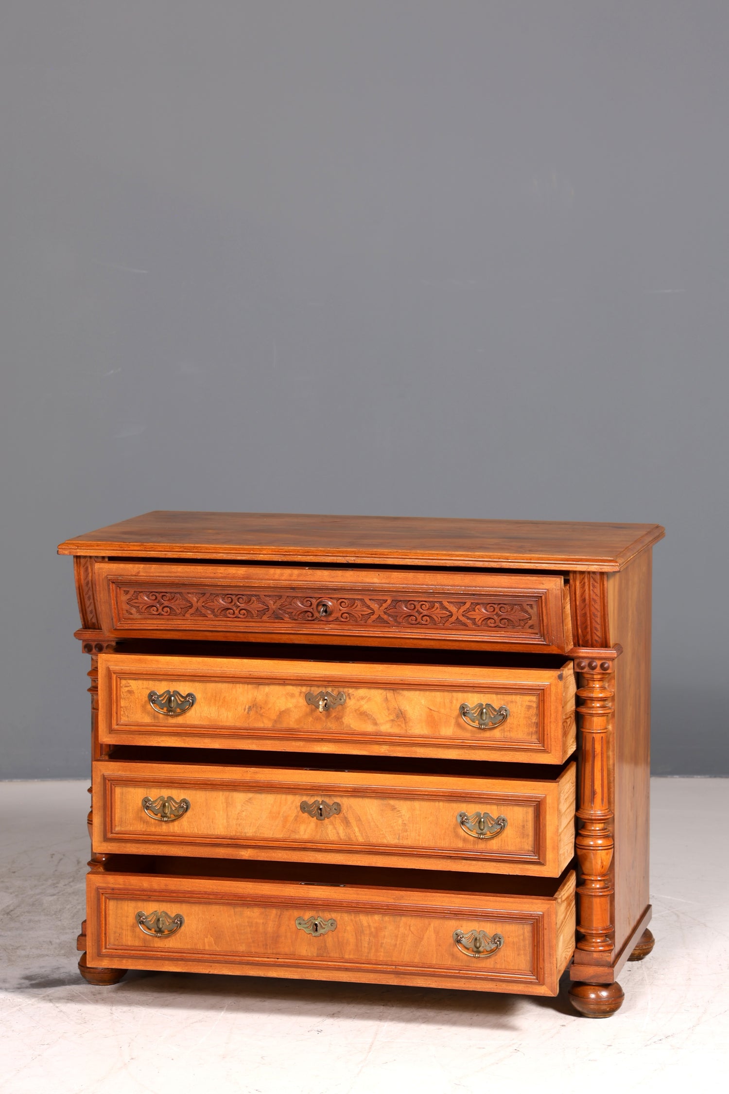 Traumhafte Gründerzeit Kommode Jugendstil Sideboard Antik Schubladenkommode Wäschekommode