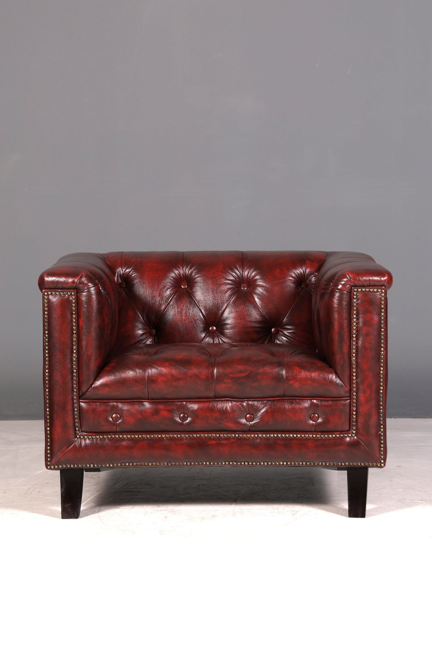 G137 Finish Stilvoller Original Chesterfield Sessel Englischer Armlehnsessel Englisch Herrensessel