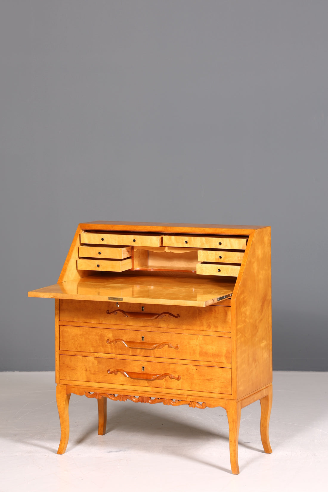 Traumhafter Sekretär um 1930 Büro Kommode echt Holz Sekretär Schreibtisch Kommode