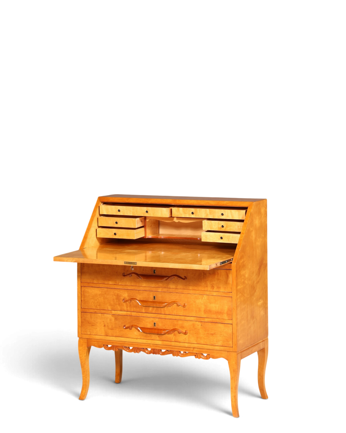 Traumhafter Sekretär um 1930 Büro Kommode echt Holz Sekretär Schreibtisch Kommode