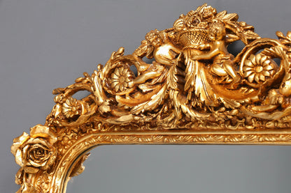 Wunderschöner Prunk Barock Stil Wandspiegel Ornamenten Spiegel Flurspiegel Gold Spiegel