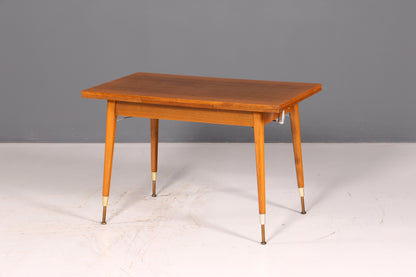 Beautiful mid-century kitchen table, vintage extendable height-adjustable dining table, 1960s wood
