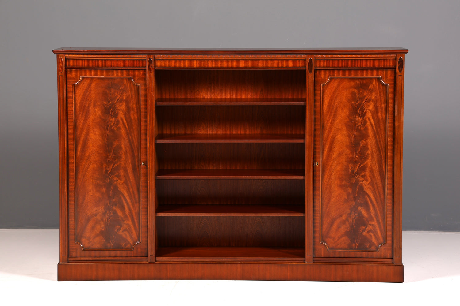 Wunderschönes Heldense Bücherregal Mahagoni Englisch Regal Bookshelf Buchablage Antik Vintage