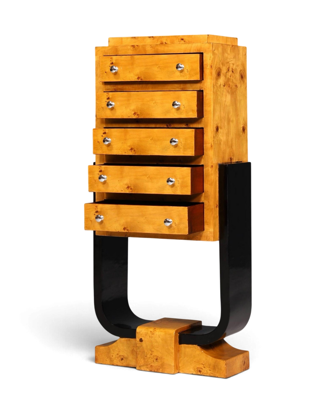 Traumhaftes Art Deco Design Highboard Biedermeier Stil Kommode