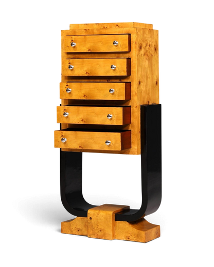 Traumhaftes Art Deco Design Highboard Biedermeier Stil Kommode