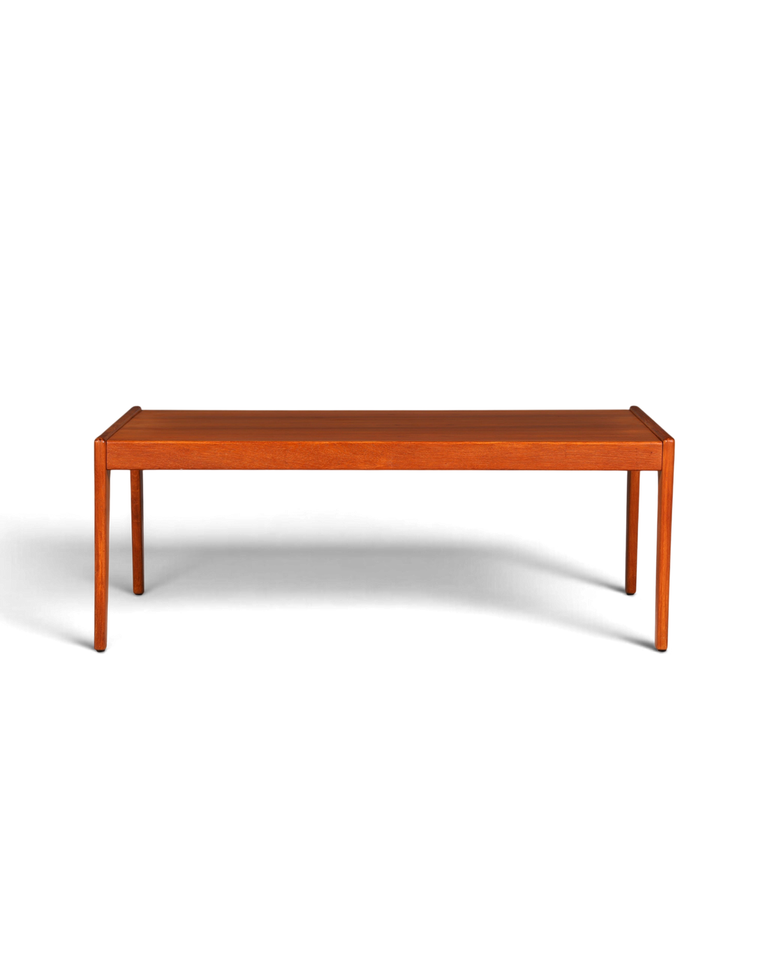 Hauptstadt Möblerei Mid Century Couchtisch aus massivem Teakholz im 70er Jahre Retro Design