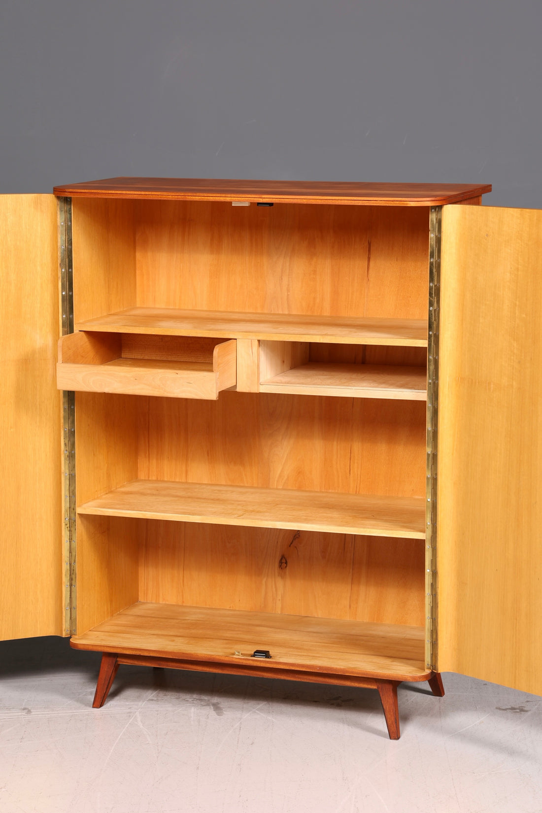 Beautiful mid-century cabinet from the 1960s, linen cabinet, filing cabinet, chest of drawers, vintage wood
