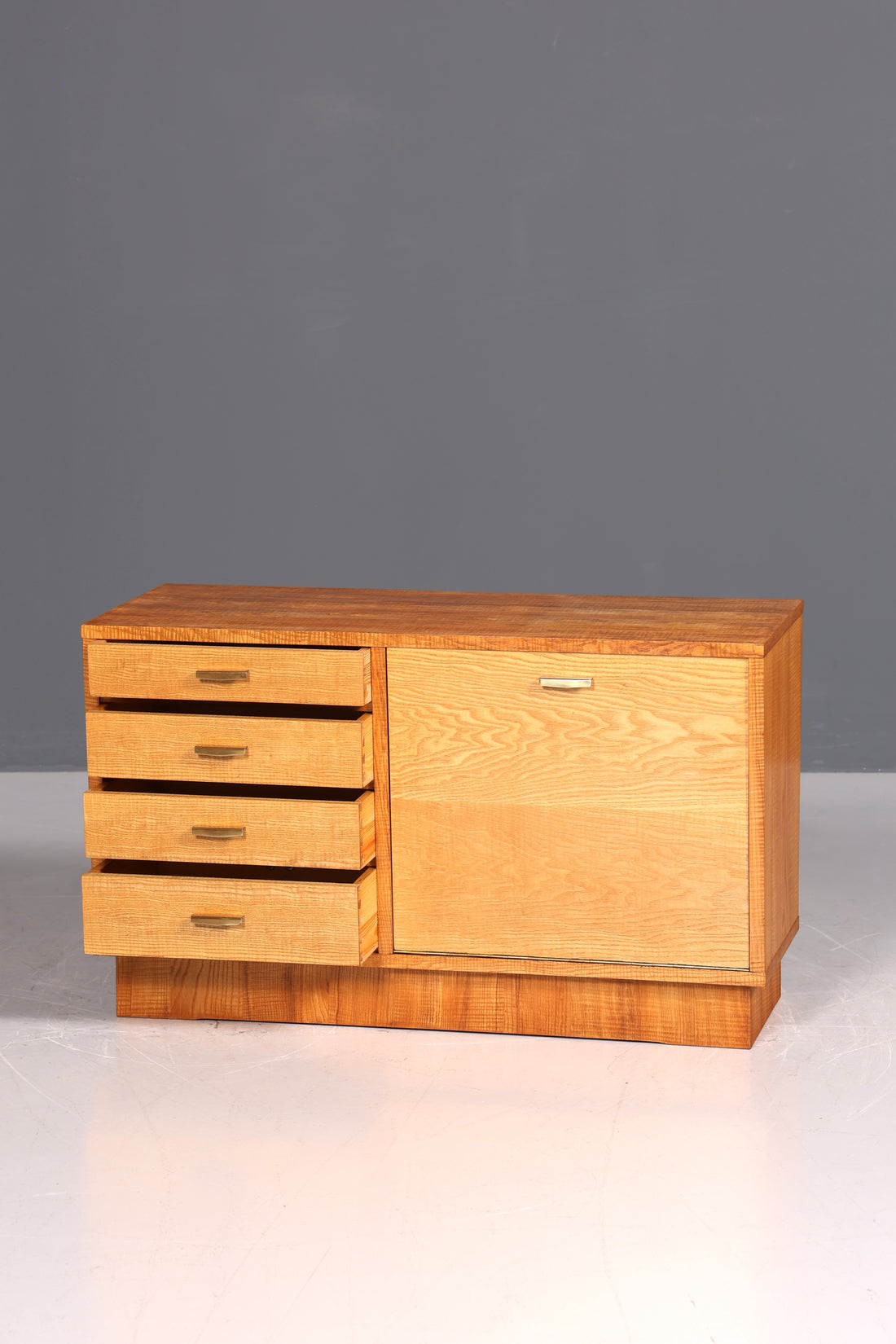 Dreamy Mid Century Sideboard Vintage TV Cabinet 60s Folding Cabinet Hallway Chest Folding Cabinet