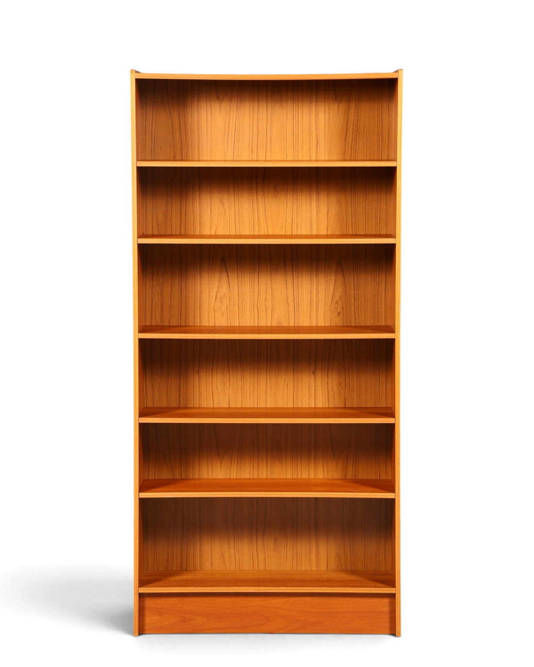 Hauptstadt Möblerei Mid Century Bücherregal aus Holz mit höhenverstellbaren Böden im 60er Jahre Vintage Design