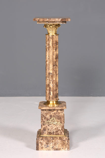 Traumhafte Barock Stil Säule Marmor Louis XV Blumensäule Naturstein Sockel Ablage