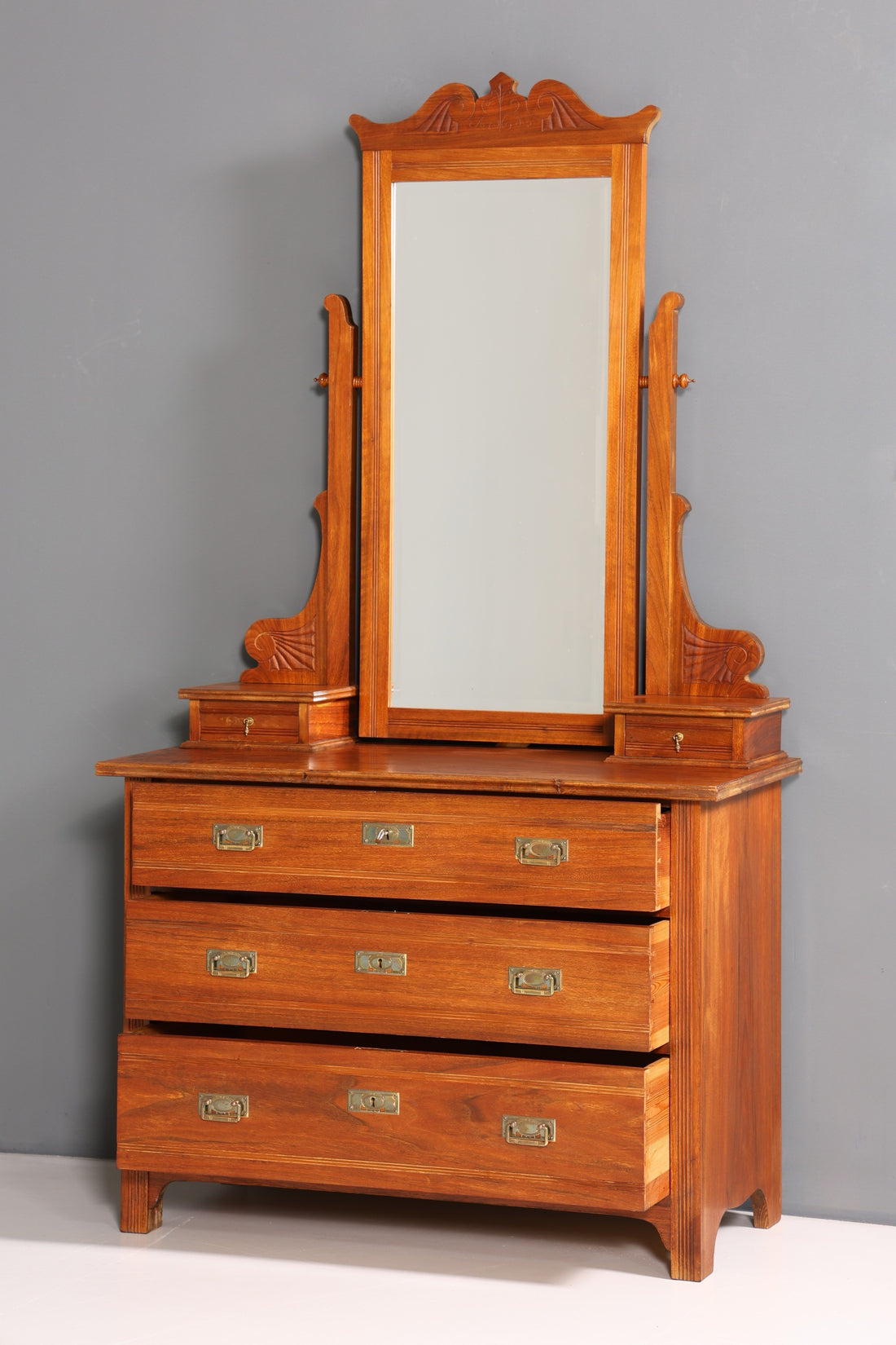 Wunderschöne Jugendstil Kommode Antik Sideboard mit Spiegel Flurkommode Frisierkommode