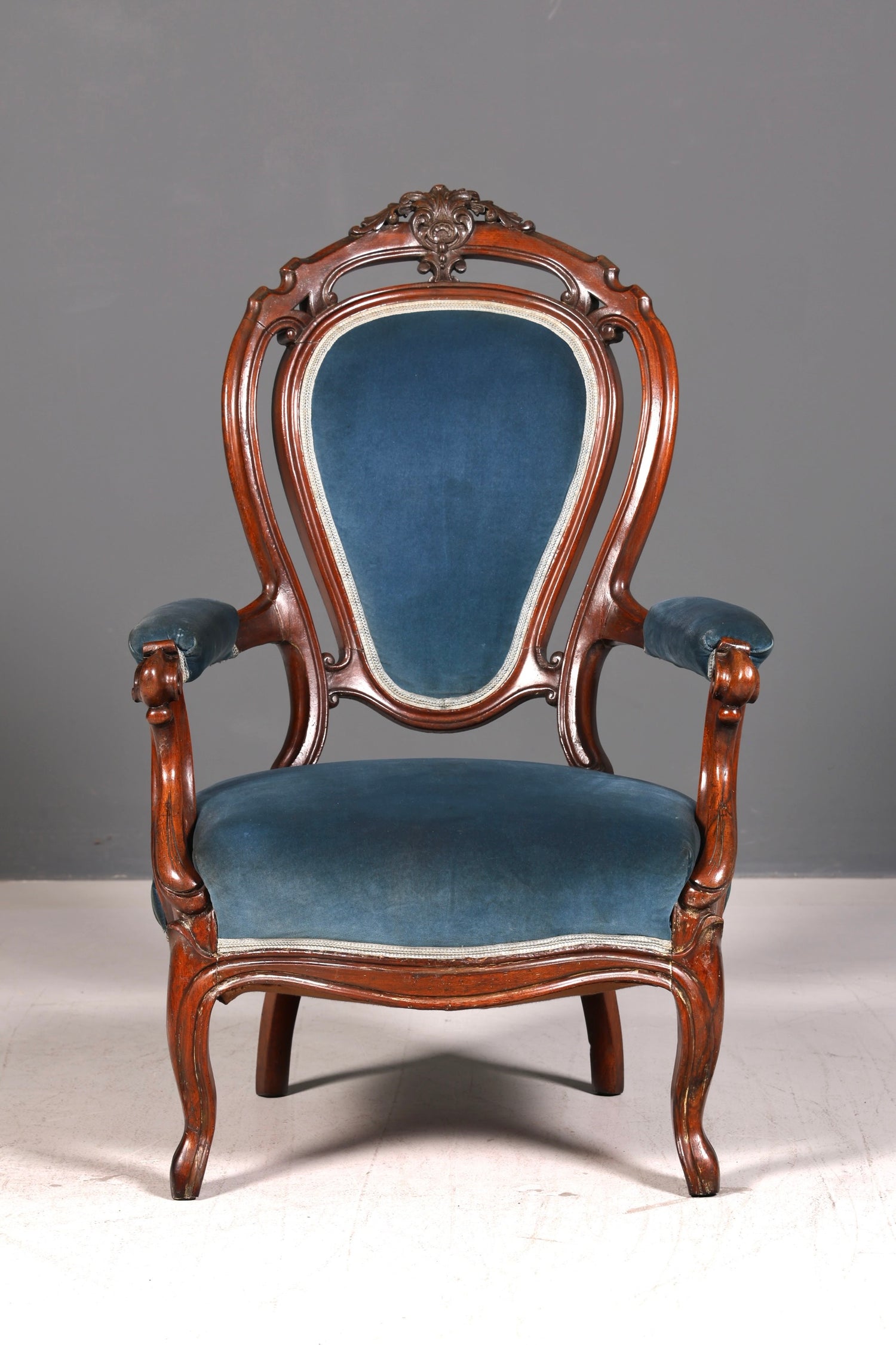 Edler Louis Philippe Sessel Biedermeier Antik Armlehnsessel Lounge Sessel Vintage