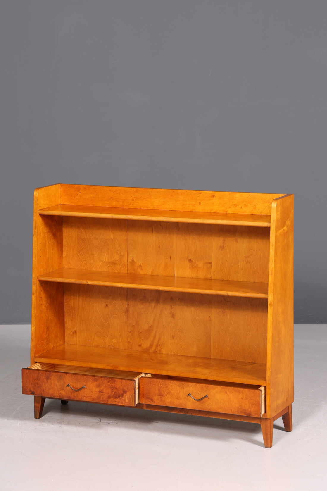 Beautiful mid-century vintage bookcase, 1950s, real wood book storage
